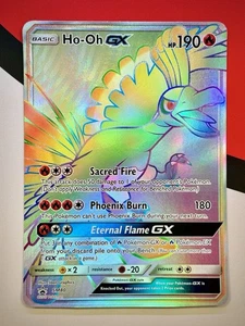JUMBO Ho-Oh GX Oversized Rainbow Black Star Promo SM80 Pokémon NM - Picture 1 of 2