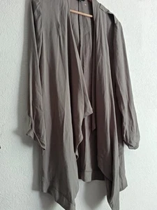 Newlook Open Kimono Design Blazer Military Shoulders Viscose Quality Made - Picture 1 of 17