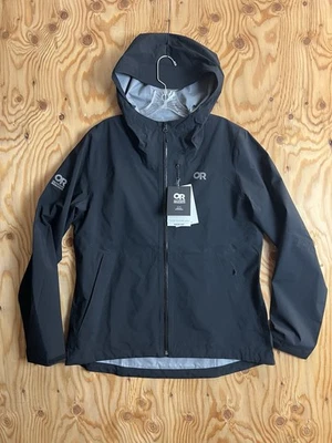 Chaqueta de lluvia elástica Outdoor Research Freewheel MTB para mujer L bicicleta montar cremallera completa Foto 1 de 4