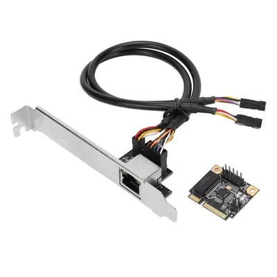 Mini PCI E Gigabit Ethernet Card 10/100/1000Mbps Free Drive RTL8111H RJ 45 - Image 1 of 4