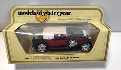 MATCHBOX MODELS OF YESTERYEAR 1:43 AUTO DIE CAST 1930 PACKARD VICTORIA Y-15 - Immagine 1 di 4