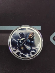 Haleybug Colorized 1 Ounce Silver Lord Of Waves #9 Out Of Only 15 Minted - Picture 1 of 2