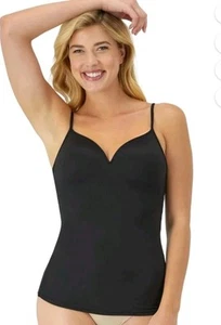 Maidenform Flexees Shapes Camisole L Cami Black Wirefree Cool Comfort W83070 - Picture 1 of 4