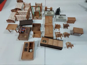 VTG Bandai Maple Town Story Calico Critters Mixed Furniture Lot FREE SHIP - Picture 1 of 15