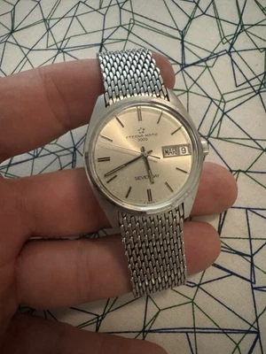 Reloj Automático Eterna Matic 3000 Seven Days Años 60-70 Acero Inoxidable 34,5mm Foto 1 de 4