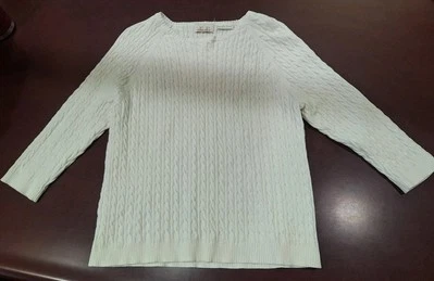 EP Pro Women's XL White Golf Sweater Pullover Cotton Blend - Image 1 of 4