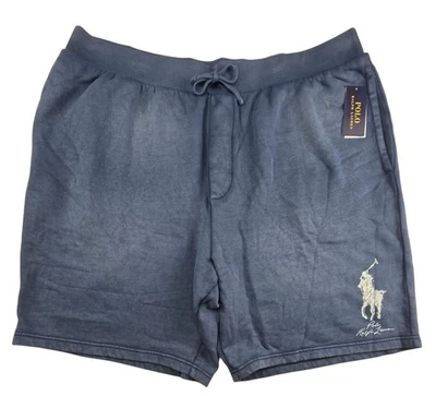 Polo Ralph Lauren Мужская 4XB Clancy синий большой пони флис пот шорты большой $125 - Изображение 1 из 4