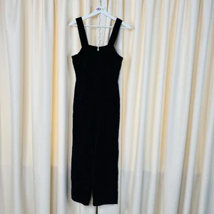 Free People Womens Overalls Jumpsuit Corduroy Navy Blue Size 2 US 6 AU - Picture 1 of 9