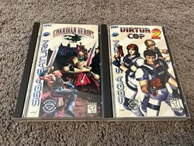 Sega Saturn Lot Guardian Heroes Virtual Cop With Manuals RPG Original Authentic