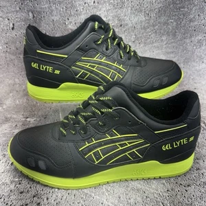 ASICS Gel-Lyte III (Black/Lime) H636Y Men's Sz 10.5 *RARE* - Picture 1 of 12