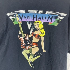 Van Halen Tee Shirt Pinup Girl Promotional Guitar Hero Tour 2009 XL - Picture 1 of 6