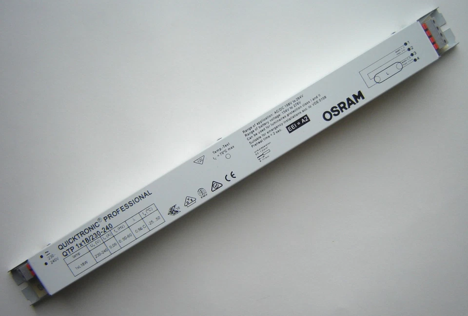 OSRAM 18W 15W T8 230-240 HF ELECTRONIC BALLAST for 1x 18W / 15W Fluorescent Tube - Image 1 of 1