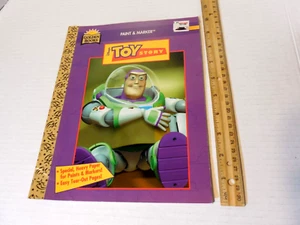 Vintage Golden Books Toy Story Paint N Marker Book 1996 Unused Buzz Woody - Picture 1 of 13