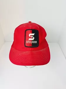 Vintage 1980s Safety Kleen recycling mesh trucker cap one size fits all made USA - Picture 1 of 4