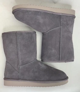 KOOLABURRA BY UGG KOOLA SHORT RABBIT GRAU WILDLEDER LAMMFELL STIEFEL GRÖSSE US 10 - Bild 1 von 6