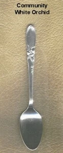 Placa de plata de orquídea blanca comunitaria - Imagen 1 de 1