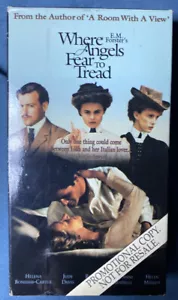 Where Angels Fear to Tread VHS Helena Bonham-Carter, Judy Davis SCREENER COPY - Picture 1 of 3