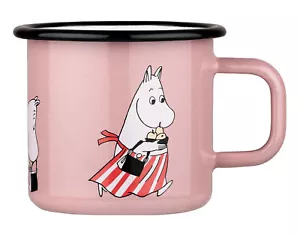 Moomin Enamel Mug Moominmamma Retro Pink 0.37 L - Picture 1 of 3