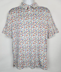 Camisa polo de golf 1764 para hombre L manga corta langosta cerveza pescado rendimiento - Imagen 1 de 10