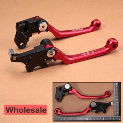 For HONDA XR650L XR 650 L 93-23 2023 2022 2021 Pair Hand Brake Clutch Lever Red - Image 1 of 4