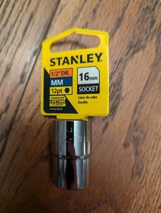 Stanley 1/2" Drive MM 12 Point 16mm Socket 88-788 Lifetime Warranty - Picture 1 of 1