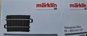 Märklin H0 24207 vía C R2 7,5° vía de plástico 1 vía ferrocarril modelo de tren - Imagen 1 de 2