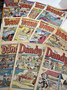 11 X THE DANDY Comic Bundle / Job Lot 1971 - 2002- Desperate Dan / Korky The Cat