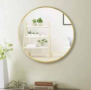 Beauty4U 20" Wall Circle Mirror Large Round Gold Farmhouse Circular Mirror - Picture 1 of 5