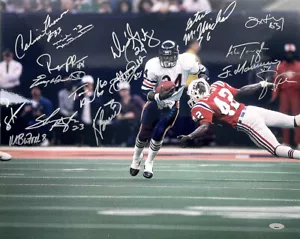 Chicago Bears Team Super Bowl XX 16x20 foto 16 firme TRISTAR - Foto 1 di 1