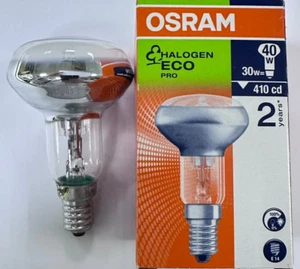 30W (=40W) OSRAM Eco Halogen R50 Reflector Spot Light Lamp Dimmable SES E14 Bulb - Picture 1 of 1