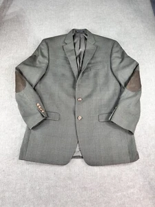 Lauren Ralph Lauren Sport Coat Blazer Mens 44L Multicolor Plaid Elbow Patches - Picture 1 of 6
