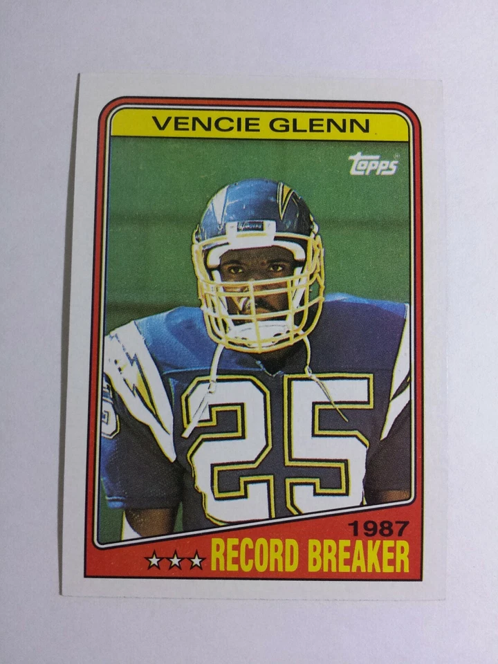 VENCIE GLENN 1988 TOPPS FOOTBALL CARD # 2 C4780 - Image 1 of 1