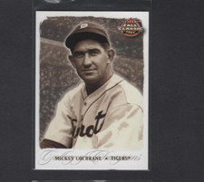 2003 FLEER FALL CLASSICS GALLERY GOLD PARALLEL #85 MICKEY COCHRANE TIGER SP #/50