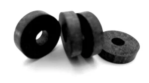 Rubber Washer Spacer 1/8" ID 3/8" OD 3/32" Thick Resists Ozone UV Durable EPDM - Picture 1 of 11