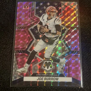2022 Panini Mosaic Joe Burrow Mosaic Camo Pink Prizm #255 National Pride Bengals - Picture 1 of 2