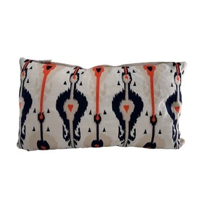 Devi Designs Santorini Emb Ikat Decorative Pillow 14x 23 Cotton western boho c - Picture 1 of 12