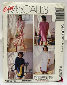 McCall's Cut To Fit  Misses One Or Two Piece Dresses Size:8-10-12  Pattern# 5233 - Picture 1 of 2