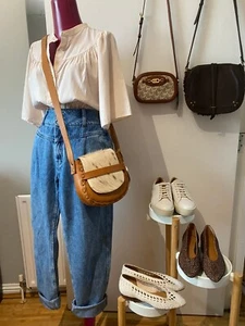 Superdry Tan Leather Cross-body Bag with Pony Hair Flap BNWT - Picture 1 of 24