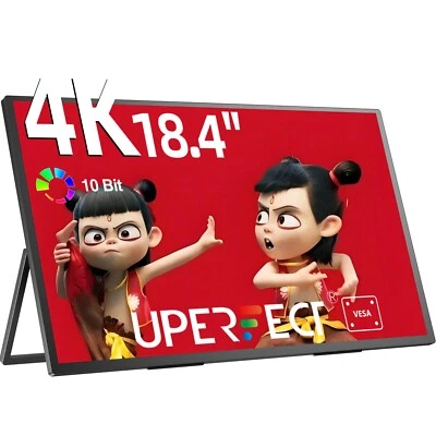 UPERFECT 4K Monitor 18.4" Portable Gaming Monitor UHD PC Screen USB C Monitor - Image 1 of 4