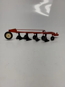 Ertl 4 Bottom Plow Massey Ferguson 1/16 Toy Orange And Black - Picture 1 of 11