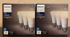 2 Philips Hue 3 Packs A19 Bluetooth Smart LED Bulbs White 800lm 6pc New FastShip