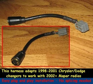 Chrysler Jeep Dodge Cd Changer wiring Harness adapter- Keep CD changer RB1 RB4 - Bild 1 von 1