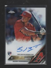 SOCRATES BRITO  2016 TOPPS CHROME ROOKIE CARD AUTO #RA-SOB