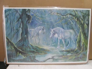 Cartel de fantasía Mistic Unicorns Vintage Unicorns 1979 22464 - Imagen 1 de 5