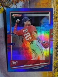 2020 Panini Donruss Optic - Pandora Blue Prizm #161 Juan Soto - Picture 1 of 2