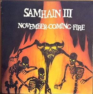 Samhain – November-Coming-Fire - VINYL LP - {CANADA 1989} - WITH INSERT - VG+ - Picture 1 of 6