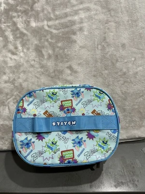 Disney Stitch Bento Lunch Box Multi Compartment Stackable Zipper Closure EUC - Image 1 of 4