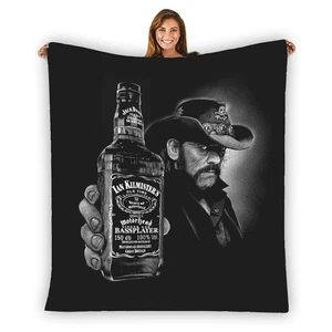Legend Lemmy Motorhead Warm Single-Side Printing Flannel Fleece Blanket - Picture 1 of 3