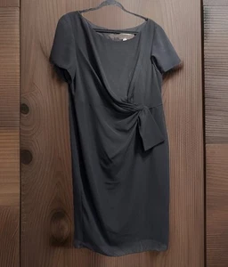 DANA KAY LBD Little Black Dress Size 14W Rushing With Half Bow Lined - Picture 1 of 9