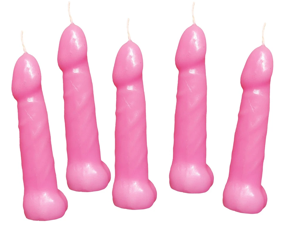 Velas rosas para despedida de soltera Pecker 5pk Foto 1 de 1